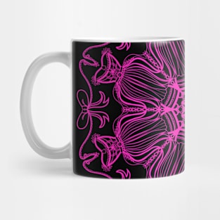 mandala pink dress Mug